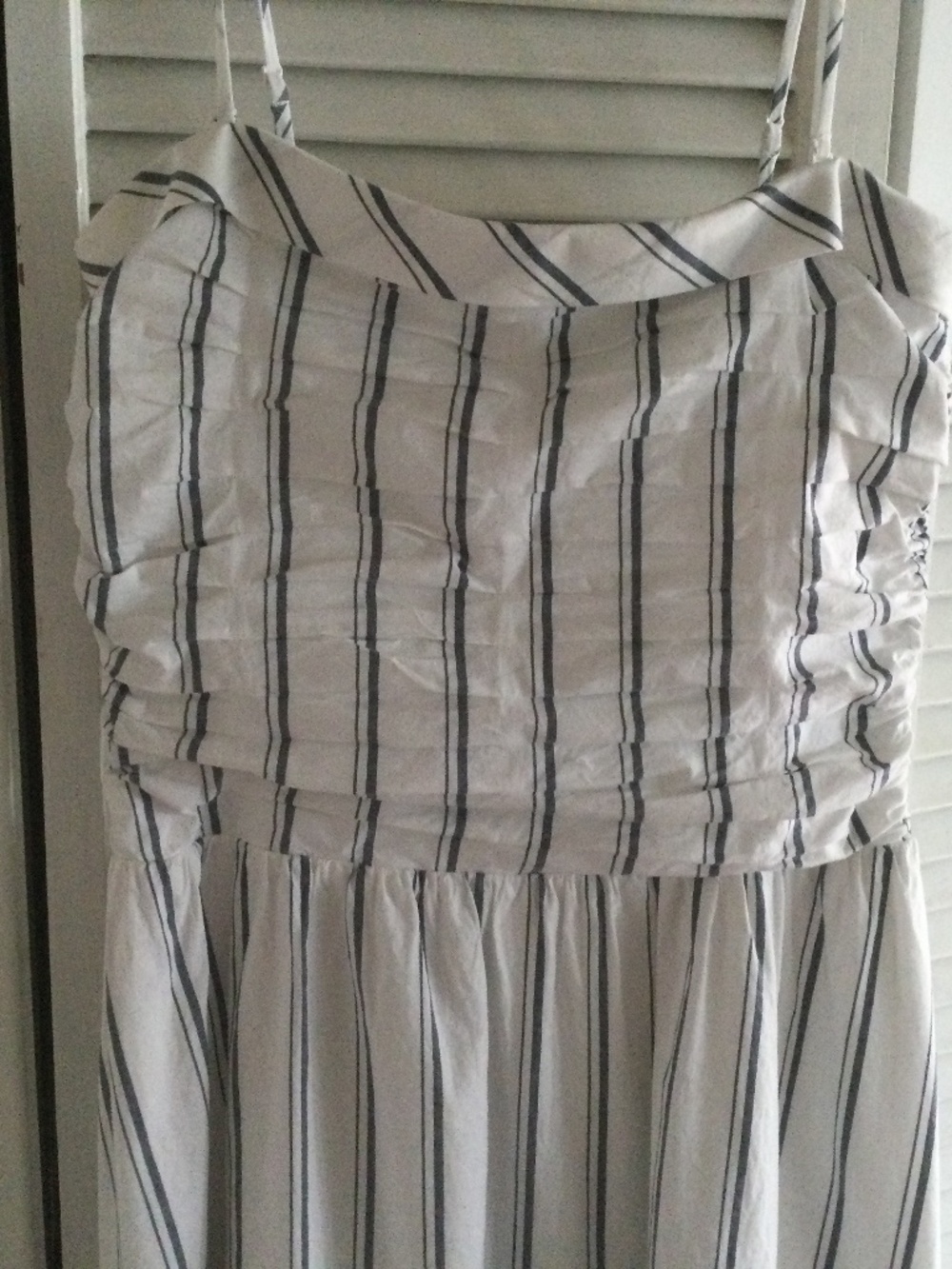 Wayf White and Blue stripe Sundress M